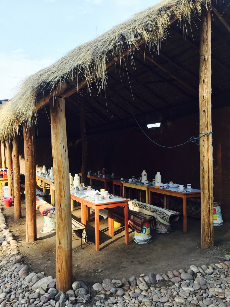 Our table set for breakfast 